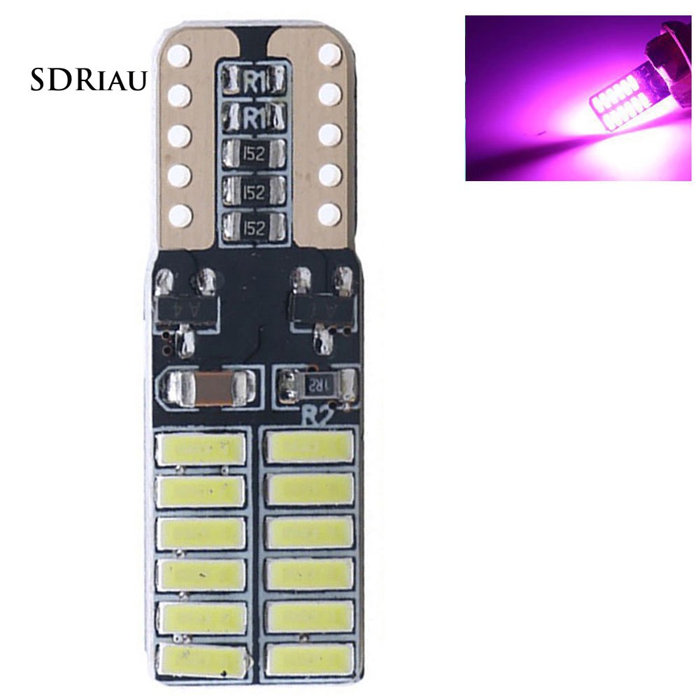 Đèn LED gắn biển số ô tô hỗ trợ đậu xe W5W T10 24SMD 4014 nguồn điện 9W