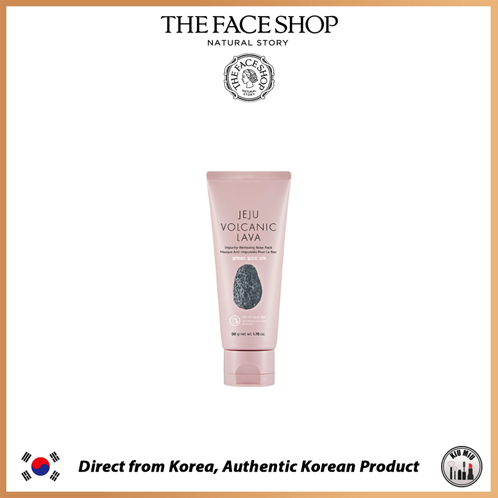 The Face Shop JEJU VOLCANIC LAVA Impurity-Removing Nose Pack 50g *ORIGINAL KOREA*
