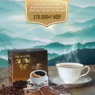 Cà phê giảm cân diet vip_ giảm ngay 3-5 ký sau 1 liệu trình