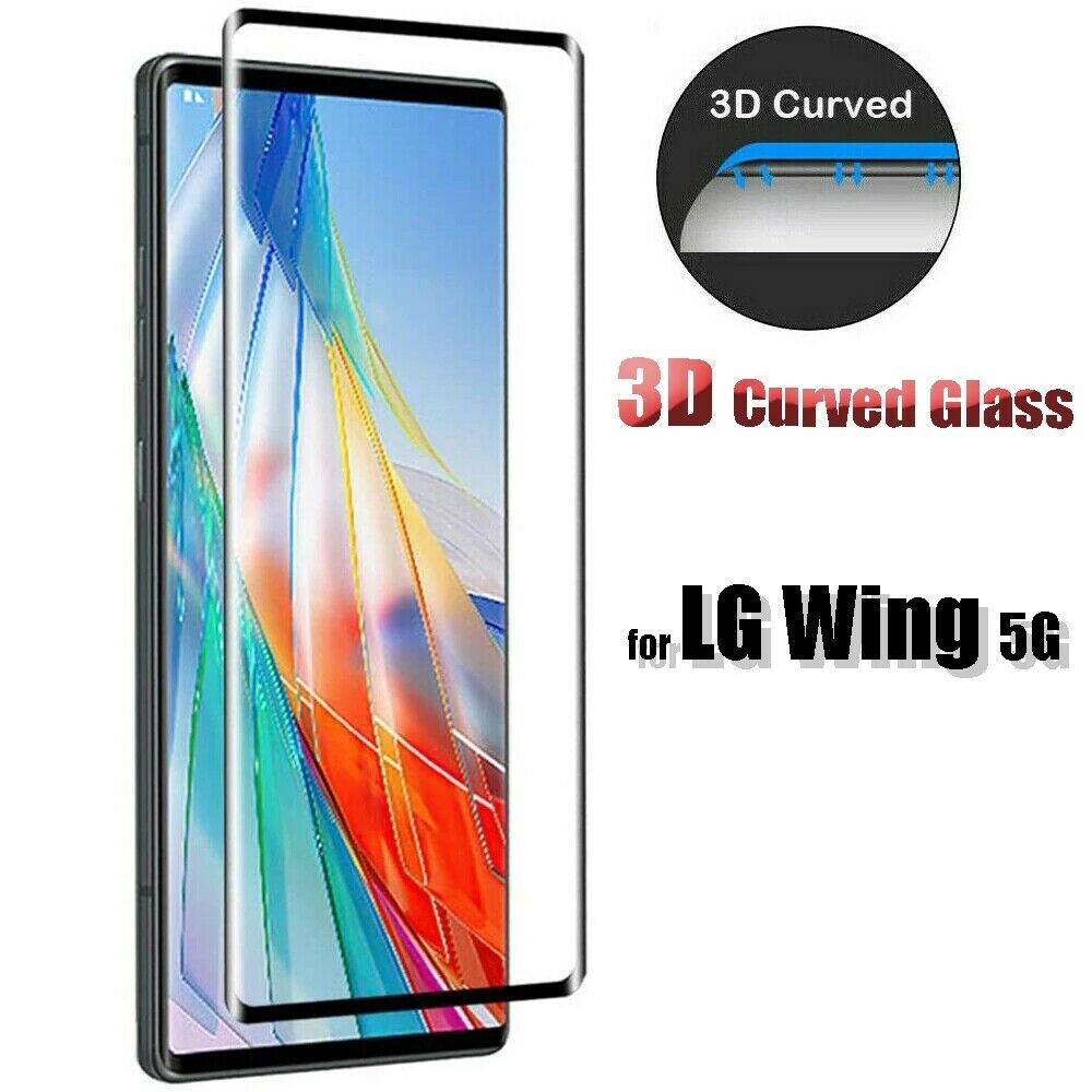 Miếng Dán Cường Lực 3d Cạnh Cong Hỗ Trợ Bảo Vệ Màn Hình Toàn Diện Cho Lg Wing Tiện Dụng 5g
