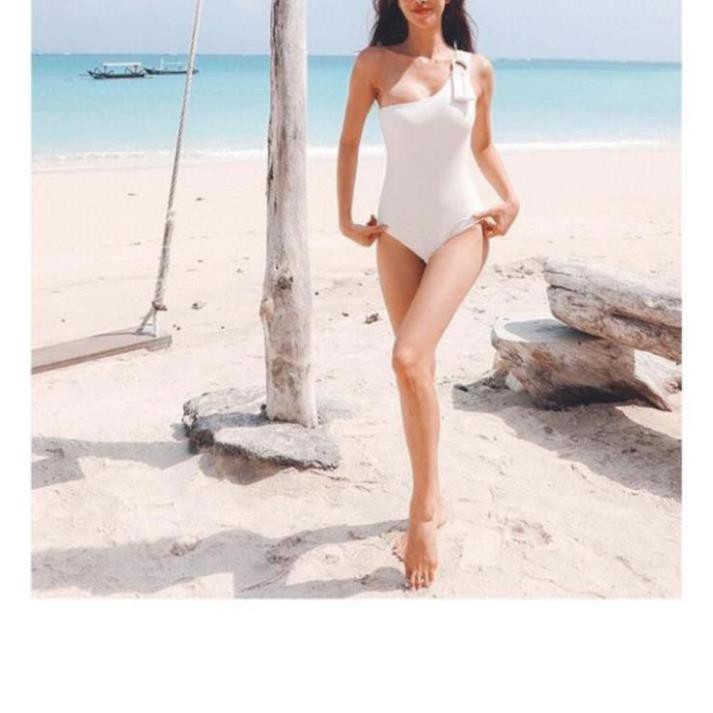 Bikini Đi Biển Cao Cấp 1 Mảnh Bassic Vắt Vai Có Mút Độn 😍 ་  ྇