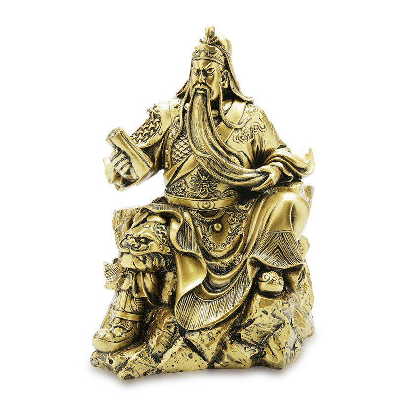 Tượng Quan Công ngồi đọc sách đại 30x20cm