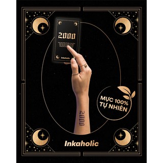 [Chủ đề Năm Sinh GOTHIC] 🎨 Hình xăm tạm thời Inkaholic Y HỆT xăm thật trong 15 ngày, 100% tự nhiên và chống nước