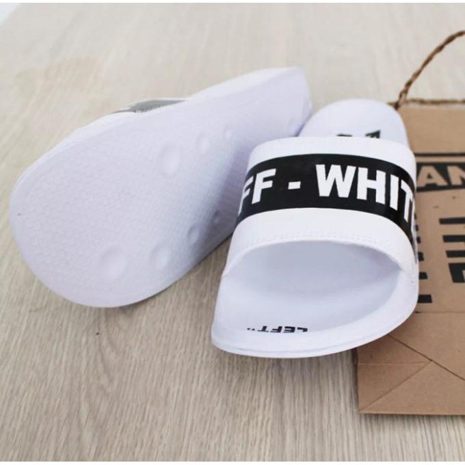 OFF WHITE Dép Sandal Màu Trắng Kiểu Dáng Thời Trang Dành Cho Nam Và Nữ 44