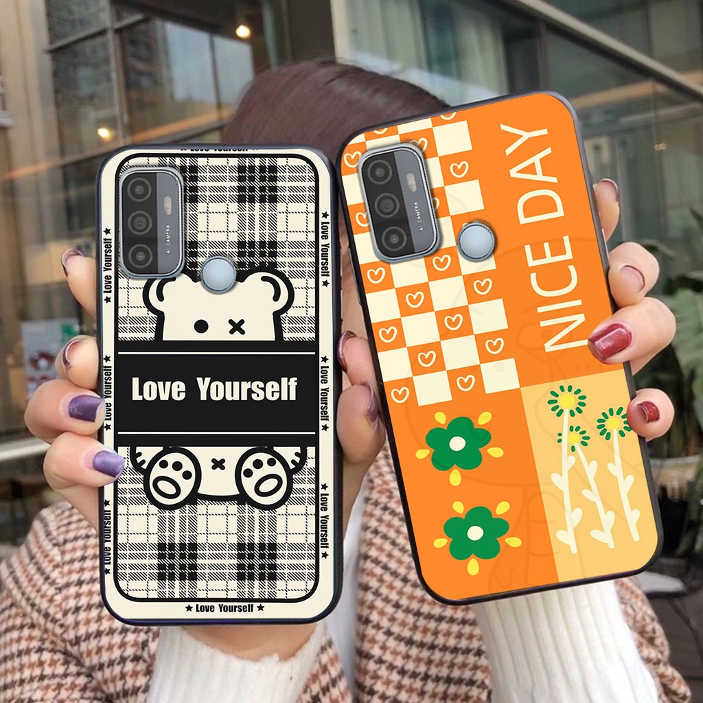 Ốp lưng Oppo A53 happy day, gấu bear dễ thương - BỀN - ĐẸP -BAO GIÁ TOÀN THỊ TRƯỜNG