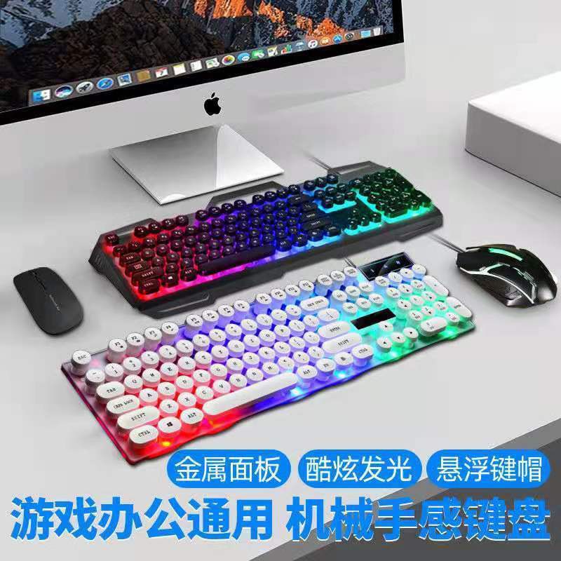 【Sẵn sàng giao hàng】 bàn phím cơ bàn phím cơ bàn phím gamingpunk dạ quang bàn phím và chuột bộ điều khiển | BigBuy360 - bigbuy360.vn
