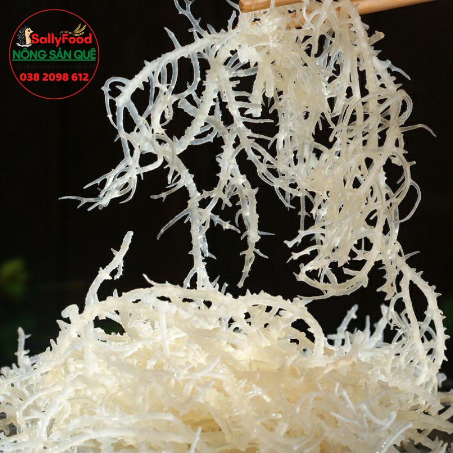 Rong Sụn Gai Muối Khô Hữu Cơ SallyFood Gói 500g/1kg Rong Biển Chân Vịt Sạch Ninh Thuận Nấu Chè Làm Gỏi Nông Sản Quê Sạch