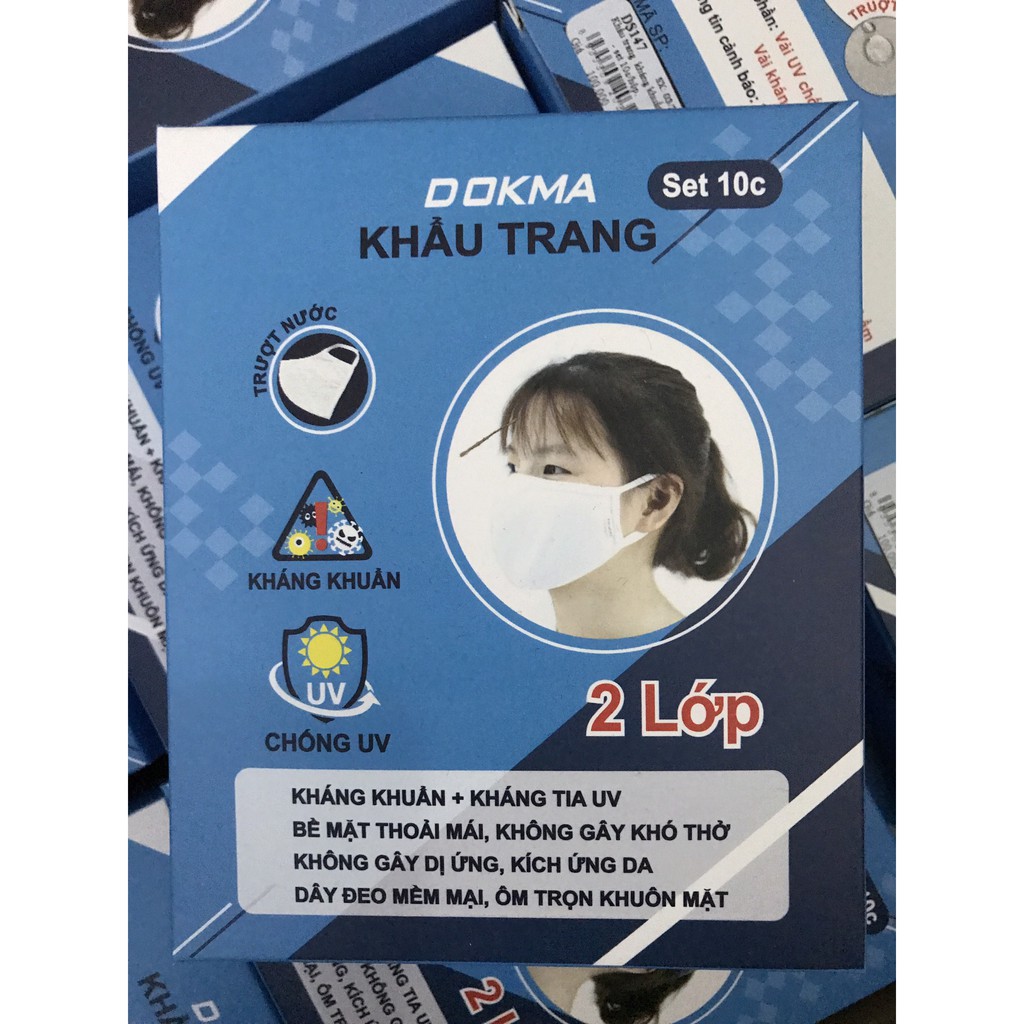 Khẩu trang người lớn "kháng khuẩn" 99% Dokma | BigBuy360 - bigbuy360.vn