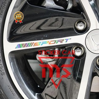 Bộ 4 sticker dán trang trí xe hơi thể thao