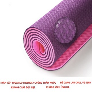 [HÀNG CAO CẤP] Thảm yoga 2 lớp TPE 6mm ĐÀI LOAN