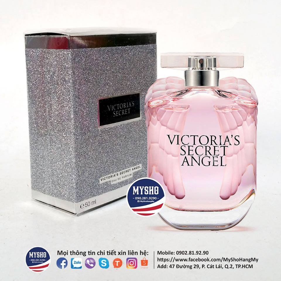Khuyến mãi Nước hoa Victoria Secret Angel màu bạc 100ml - hàng chuẩn USA chính hãng