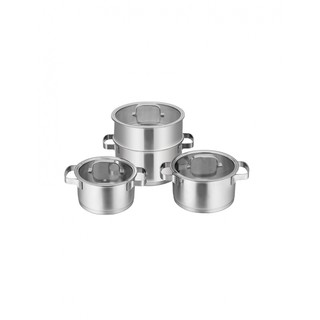Bộ nồi 3 chiếc kèm xửng hấp Rapido RK182024S-2