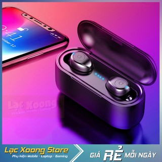 Tai nghe Bluetooth TWS 5.0 Đỉnh cao 2020 - Amoi F9 cảm ứng - Kèm sạc dự phòng, kháng nước, thể thao, Bass mạnh, nhạc hay