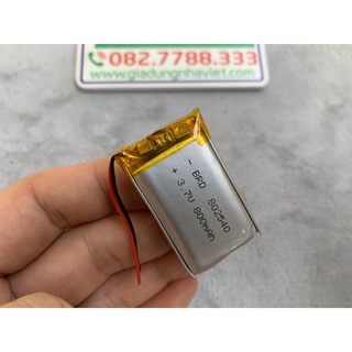 Pin sạc lithium polymer 802540 800mah 3.7v