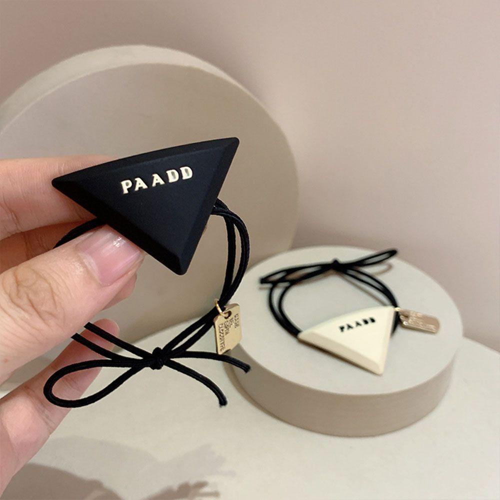 Dây Cột Tóc Cao Su Màu Đen In Chữ VANES1 Thời Trang Mùa Hè