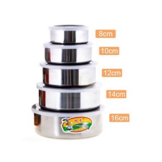 Bộ thố Inox 5 cái