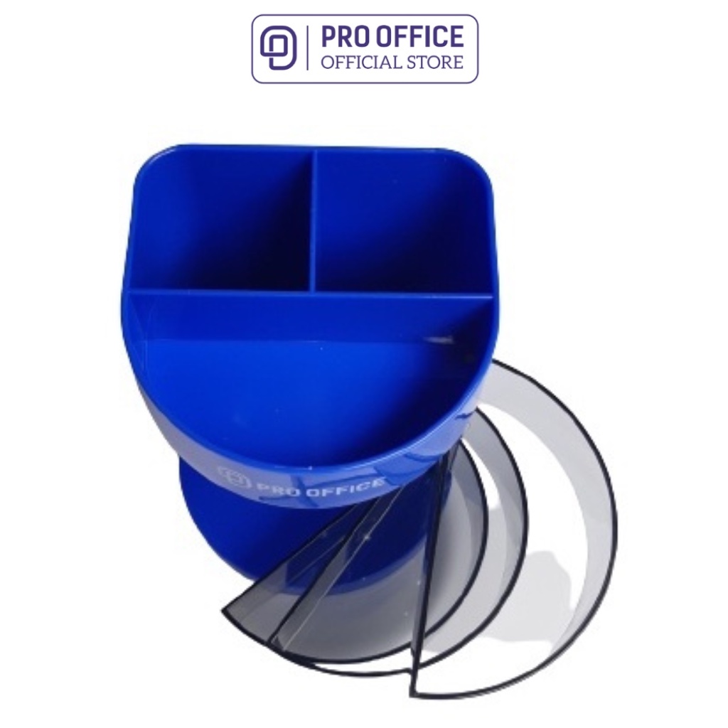 Ống Đựng Bút PRO OFFICE Làm Bằng Nhựa Cứng, Chia Nhiều Ngăn Đựng, Tiện Lợi PO-PH102