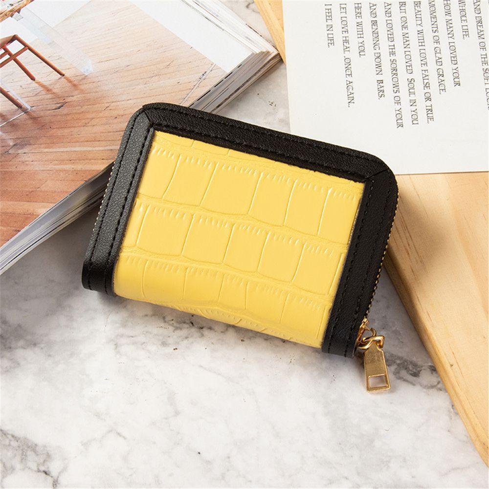 MELODG Ví Nhỏ Đựng Thẻ Phối Khóa Kéo Thời Trang