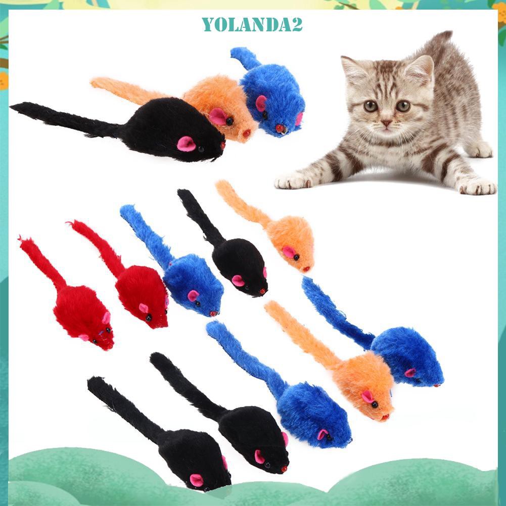 Set 10 Chuột Giả Đồ Chơi Cho Mèo Cưng