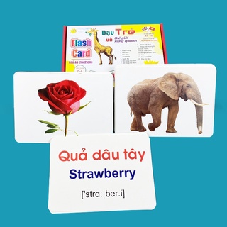 Thẻ học thông minh cho bé Flash card theo phương pháp Glenn Doman loại to khổ A5