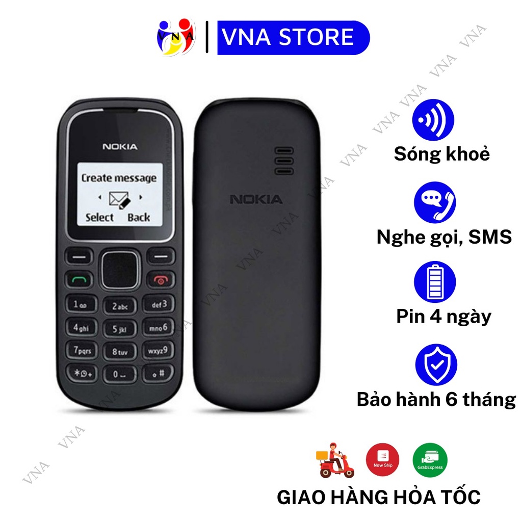 Điện thoại Nokia 1280 hàng chính hãng đầy đủ phụ kiện pin sạc - VNA