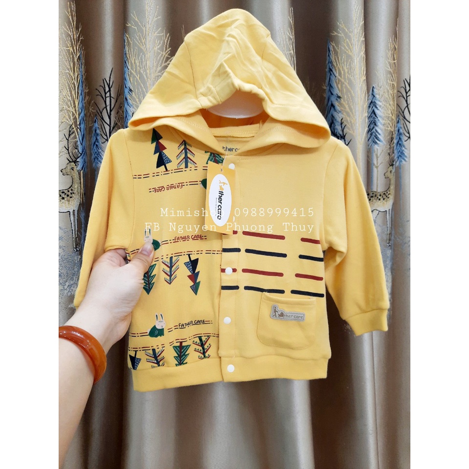 Áo khoác nỉ họa tiết dễ thương Father Care cho bé