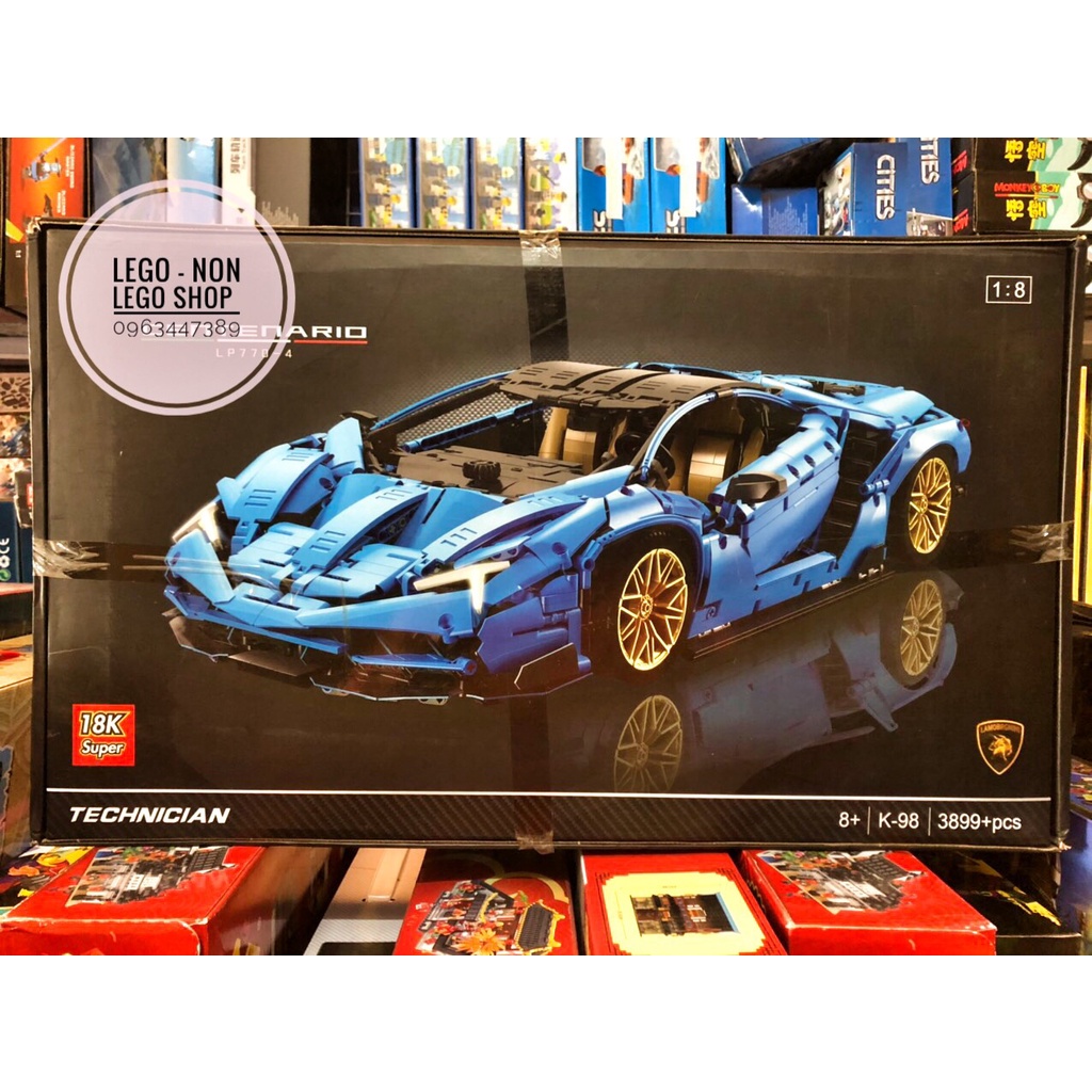 Lego Technic - Super 18K K98 ( Lắp Ghép Lamborghini LP 770 Centenario 3899 Mảnh )