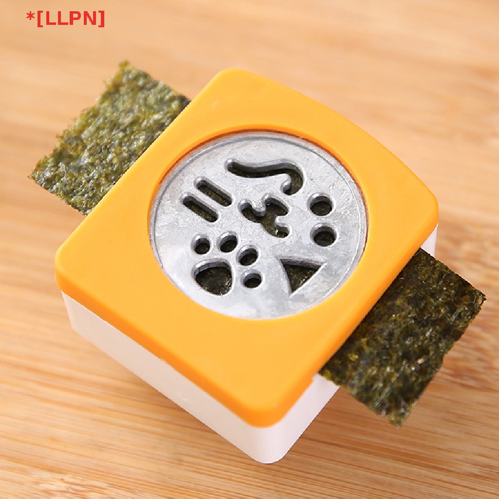 1 Set Khuôn Làm Cơm Nắm Hình Mèo Hoạt Hình DIY