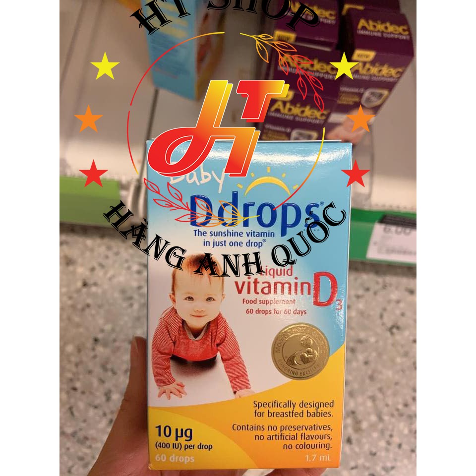 Baby Ddrops Vitamin D3 Cho Trẻ Sơ Sinh 90Giọt