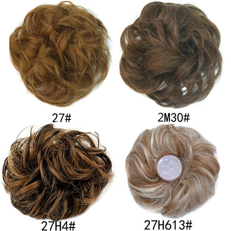 Búi tóc giả WIGSIN xoăn co giãn xinh xắn