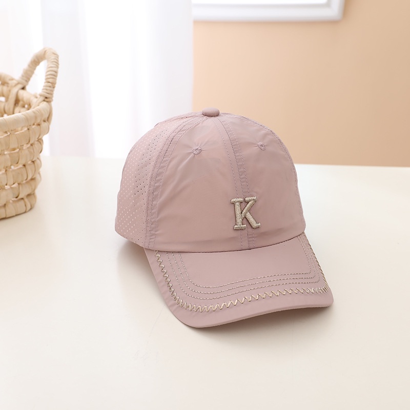 Mũ Lưỡi Trai Thể Thao Mau Khô Thoáng Khí Họa Tiết Chữ K Cá Tính Cho Bé Trai