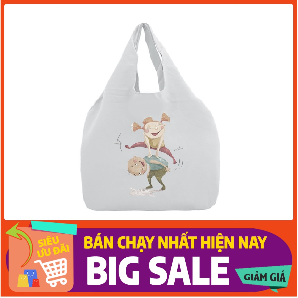 FREESHIP 50K_Túi tote vải mềm nam nữ đeo vai chất Canvas mềm mịn dễ giặt ủi in hình cute