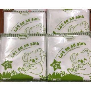 Miếng lót sơ sinh ⚡CHÍNH HÃNG⚡ 3 lớp cao cấp siêu chống tấm, Miếng lót phân xu mipbi gói 30 chiếc
