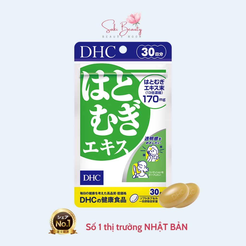 Viên uống trắng da mờ thâm DHC Adlay Nhật Bản chiết xuất hoa ý dĩ 30 ngày