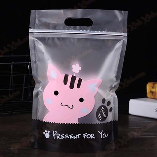 Túi zip 300g hình con mèo ( 50 cái )