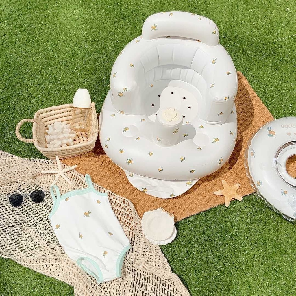 Ghế hơi / ghế phao Bar rot gấu tập ngồi cho bé từ 6 tháng phong cách Hàn Quốc - Barrot