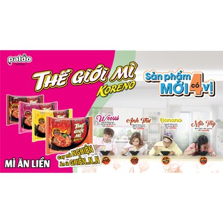 Thế Giới Mì Koreno (4 vị) - Thùng 30 gói
