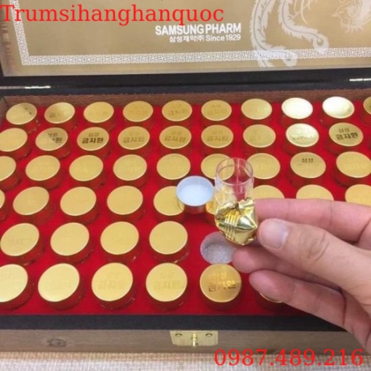 Samsung Gum Jee hwan - An Cung Ngưu Hoàng Bổ Não Hộp Gỗ 60 Viên Chính Hãng [ Hàng Mới Về ]