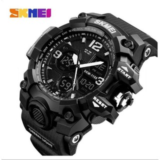 Đồng hồ Nam Skmei Điện Tử Thể Thao Chống Nước SK1155B Dây cao su siêu bền