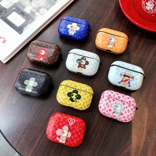 Vỏ Bảo Vệ Hộp Sạc Tai Nghe Airpods 1 2 3 pro Họa Tiết Logo LV/ Hoa Hướng Dương Thời Trang