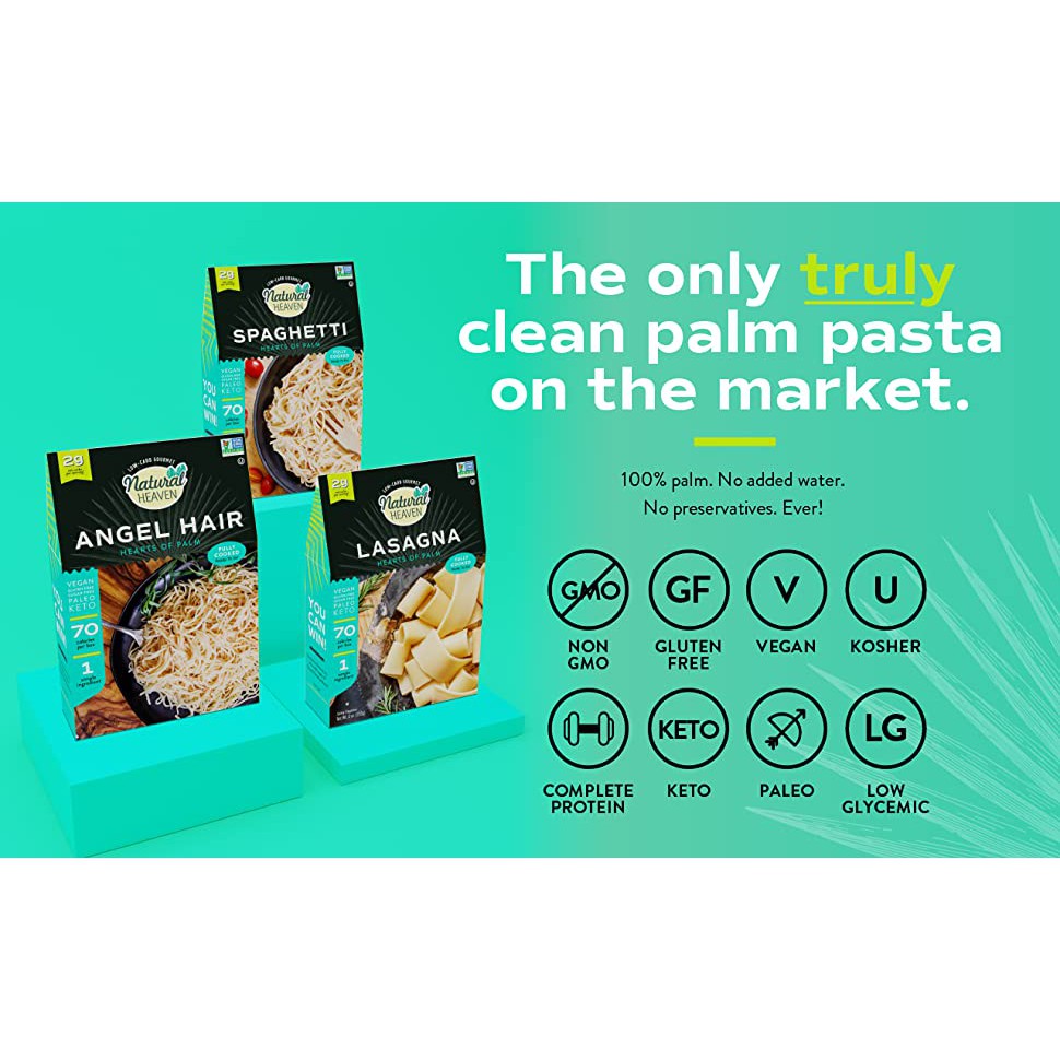 MÌ Ý Lasagna - Natural Heaven Veggie Pasta Noodles, 255g (9oz)