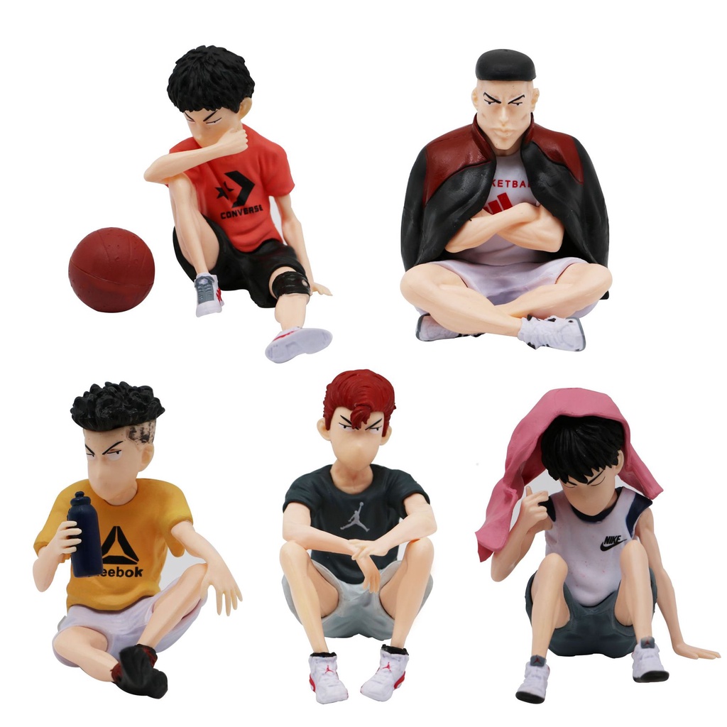 Set 5 Mô Hình Nhân Vật Sakuragi Hanamichi Kaede Trang Trí