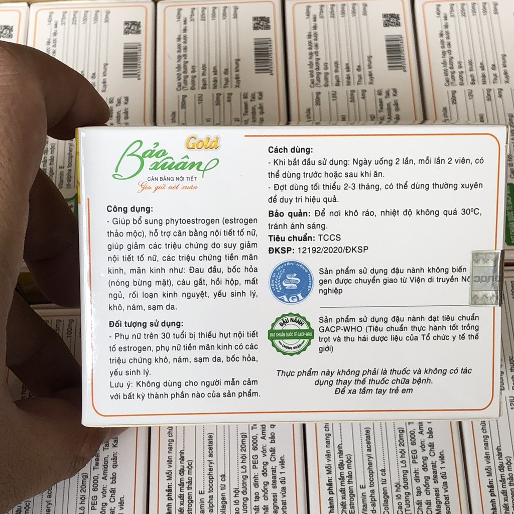 Bảo xuân Gold  -Bổ sung nội tiết tố nữ- Cải thiện sinh lý nữ- Đẹp da giảm nám sạm- Giảm bốc hỏa mất ngủ-Date 2026