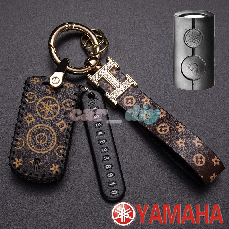 Bao Da Chìa Khóa Điều Khiển Từ Xa Kèm Móc Khóa Cho Yamaha Nmax 2020 2021 AEROX S Xmax Sniper 2021 Y16ZR NVX155 AEROX155 XMAX300 AEROX QBIX