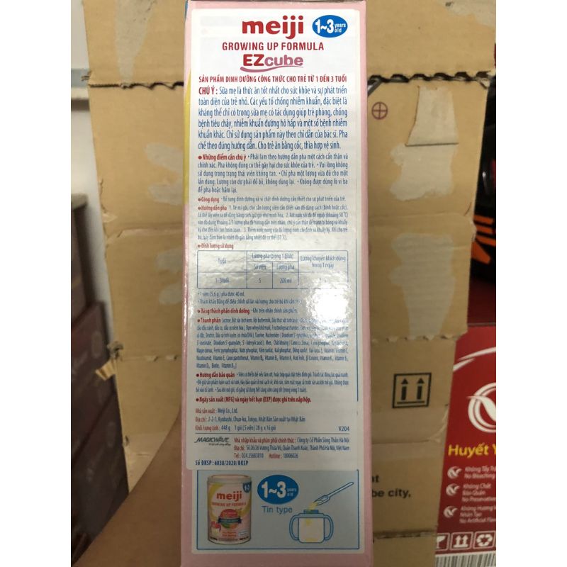 (tặng máy vắt cam) Sữa meiji thanh số 9 nhập khẩu 448g date 2023