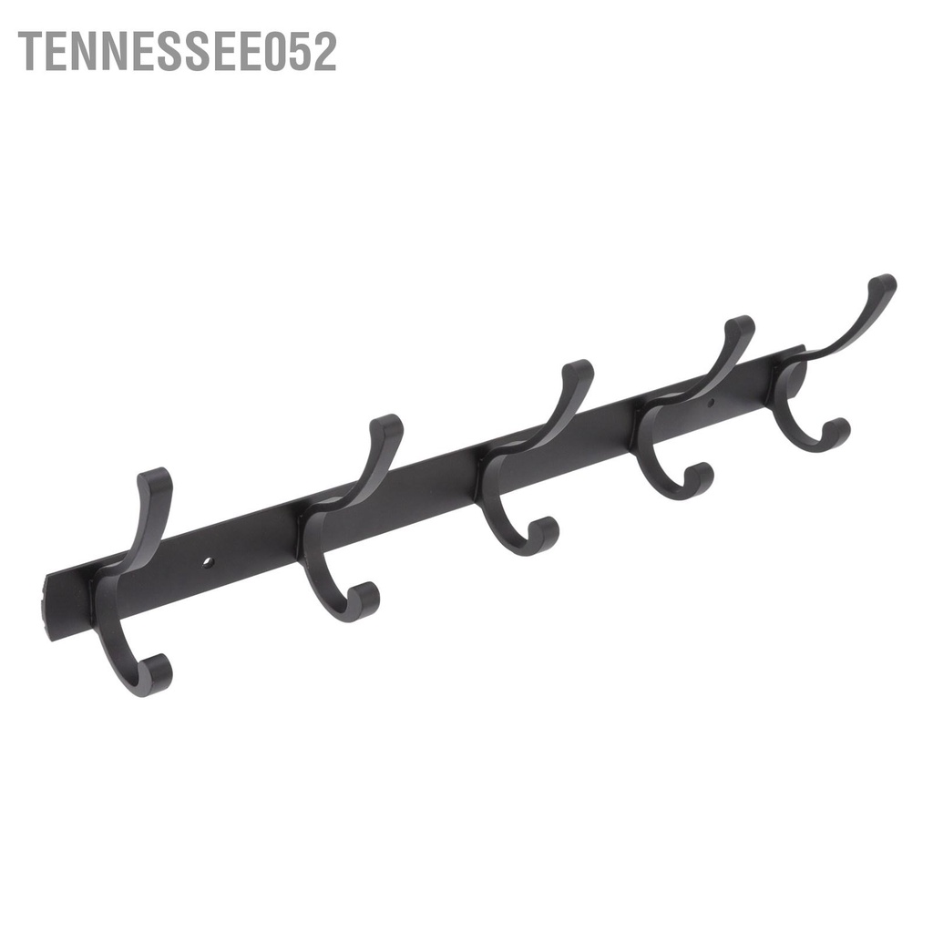 Tennessee052 Móc treo cửa Màu đen tối giản hiện đại 5 tường Phòng tắm bằng nhôm dày Cửa hàng áo