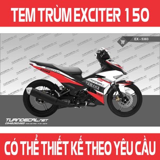 Tem Trùm Exciter 150 Đẹp - Đổi màu sắc và họa tiết theo yêu cầu