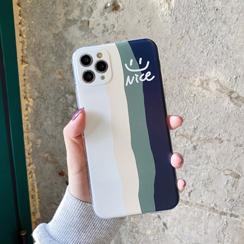 Ốp Lưng Silicone Họa Tiết Mặt Cười Cầu Vồng Thời Trang Cho Oppo Reno 5f 4f 5pro 4z 2f 11 F9Pro | BigBuy360 - bigbuy360.vn