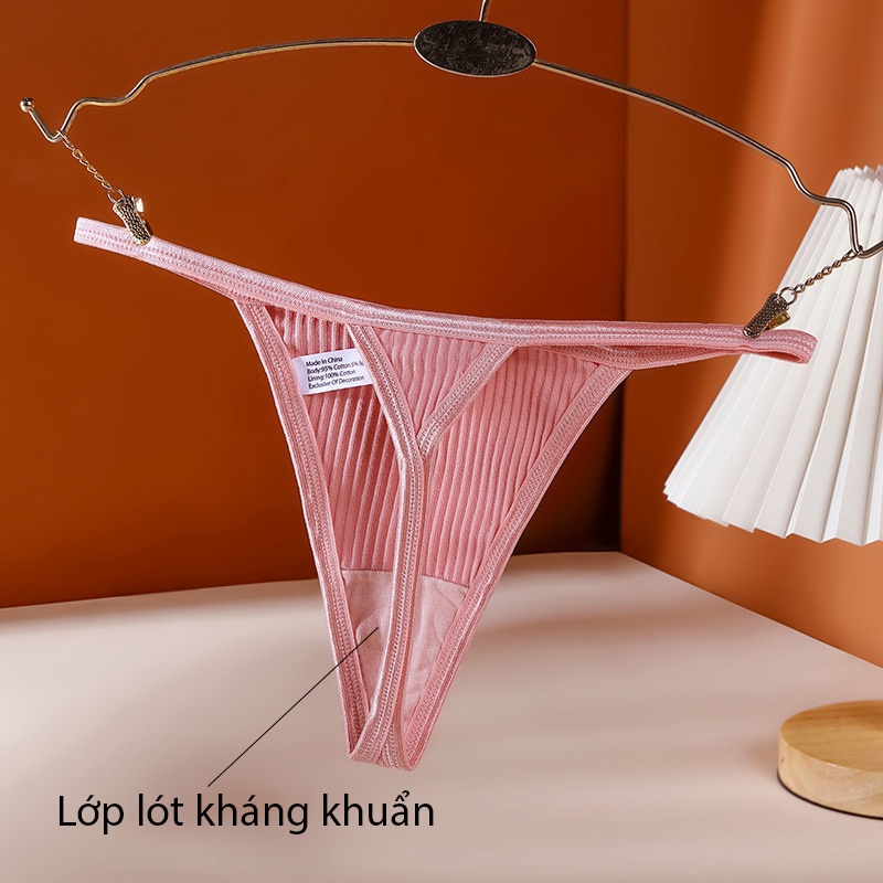 Quần lót nữ cotton cạp nhỏ BRALUNE , quần chíp nữ lọt khe sexy kháng khuẩn mã 520