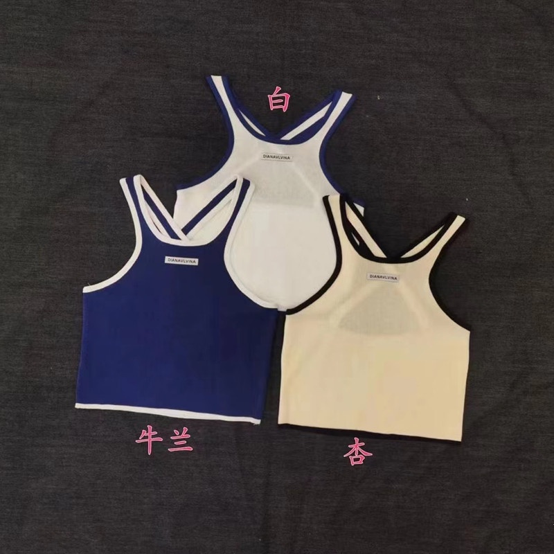 SUXI Áo Không Tay In Họa Tiết Kỹ Thuật Số Phong Cách Hàn Quốc Thời Trang Mùa Hè Cho Nữ